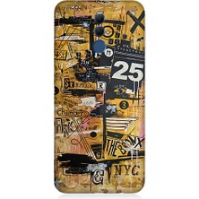 Teknomeg Huawei Mate 20 Lite Uyumlu Karma Grafik  Desenli Silikon Kılıf