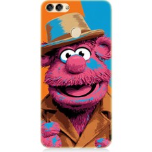 Teknomeg Huawei P Smart Uyumlu Pembe Kukla  Desenli Silikon Kılıf