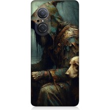 Teknomeg Huawei Nova 9 Se Uyumlu Hüzünlü Adam  Desenli Silikon Kılıf