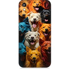 Teknomeg Huawei Honor 8s Uyumlu Renkli Köpekler  Desenli Silikon Kılıf