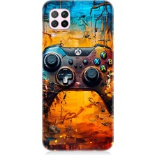 Teknomeg Huawei P40 Lite Uyumlu Oyun Konsolu  Desenli Silikon Kılıf