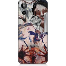 Teknomeg General Mobile GM23 Se Uyumlu Soyut Kadın  Desenli Silikon Kılıf