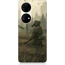 Teknomeg Huawei P50 Pro Uyumlu Ormanda Gizem  Desenli Silikon Kılıf