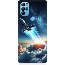 Teknomeg General Mobile GM21 Pro Uyumlu Uzay Roketi  Desenli Silikon Kılıf