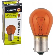 Tas Flösher 12v 93 Ampul Amber Yakın Tırnak 21w Bau15s (7507) Fls-667102-Ag (10 Lu)