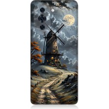 Teknomeg Huawei Nova 10 Pro Uyumlu Yel Değirmeni  Desenli Silikon Kılıf