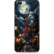 Teknomeg Huawei Honor 9 Lite Uyumlu Paris Sokakları  Desenli Silikon Kılıf