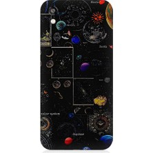 Teknomeg Huawei Honor 8s Uyumlu Uzay Haritası  Desenli Silikon Kılıf