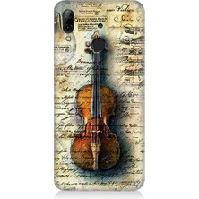 Teknomeg Huawei P Smart 2019 Uyumlu Eski Keman  Desenli Silikon Kılıf