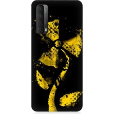 Teknomeg Huawei P Smart 2021 Uyumlu Rüzgar Gülü  Desenli Silikon Kılıf