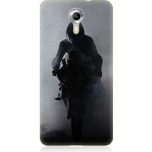 Teknomeg General Mobile Discovery 4g Uyumlu Motosiklet Sürücüsü  Desenli Silikon Kılıf