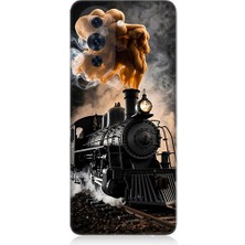 Teknomeg Huawei Nova 10 Pro Uyumlu Kara Tren  Desenli Silikon Kılıf