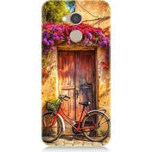 Teknomeg General Mobile Gm8 Uyumlu Kapı ve Bisiklet  Desenli Silikon Kılıf