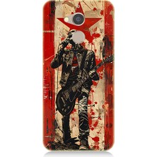 Teknomeg General Mobile Gm8 Uyumlu Kırmızı Gitar  Desenli Silikon Kılıf