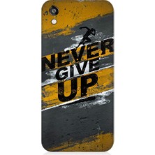 Teknomeg Huawei Honor 8s Uyumlu Never Give Up  Desenli Silikon Kılıf
