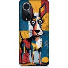 Teknomeg Huawei Nova 9 Uyumlu Çizgi Köpek  Desenli Silikon Kılıf