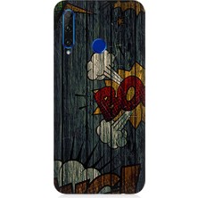 Teknomeg Huawei Honor 20 Lite Uyumlu Patlama Grafiti  Desenli Silikon Kılıf