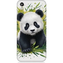 Teknomeg Huawei Honor 8s Uyumlu Sevimli Panda  Desenli Silikon Kılıf