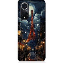 Teknomeg Huawei Nova 9 Uyumlu Paris Sokakları  Desenli Silikon Kılıf