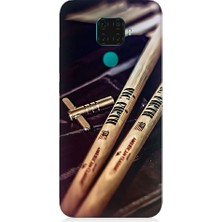 Teknomeg Huawei Mate 30 Lite Uyumlu Müzik Notaları  Desenli Silikon Kılıf