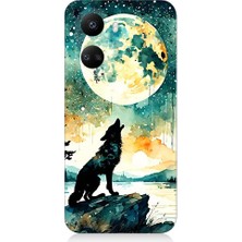 Teknomeg Huawei Nova 10 Se Uyumlu Ayda Kurt  Desenli Silikon Kılıf