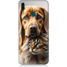 Teknomeg Huawei Y7 2018 Uyumlu Dostluk Portresi  Desenli Silikon Kılıf