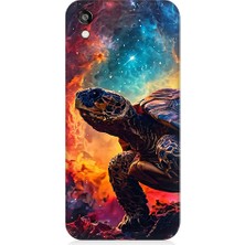 Teknomeg Huawei Honor 8s Uyumlu Galaktik Kaplumbağa  Desenli Silikon Kılıf