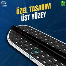 S-Dizayn Dacia Sandero 3 Stepway Diamond Krom Yan Basamak 183 cm 2020 Üzeri A+ Kalite