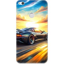 Teknomeg Huawei P9 Lite 2017 Uyumlu Hızlı Araba  Desenli Silikon Kılıf