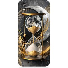 Teknomeg Huawei Honor 8s Uyumlu Altın Kum Saati  Desenli Silikon Kılıf