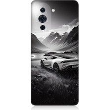 Teknomeg Huawei Nova 10 Pro Uyumlu Dağ Yolunda Araba  Desenli Silikon Kılıf