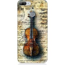 Teknomeg Huawei Honor 9 Lite Uyumlu Eski Keman  Desenli Silikon Kılıf