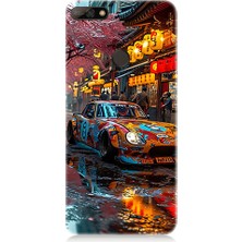Teknomeg Huawei Y7 2018 Uyumlu Renkli Araba  Desenli Silikon Kılıf