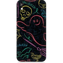 Teknomeg Huawei Honor 8s Uyumlu Halloween Grafiti  Desenli Silikon Kılıf
