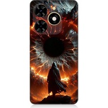 Teknomeg Tecno Spark 20C Uyumlu Ateş Çemberi  Desenli Silikon Kılıf