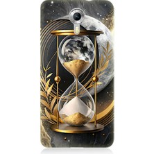 Teknomeg General Mobile Discovery 4g Uyumlu Altın Kum Saati  Desenli Silikon Kılıf