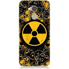 Teknomeg General Mobile Gm8 Uyumlu Nükleer Sembol  Desenli Silikon Kılıf