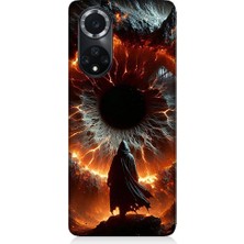 Teknomeg Huawei Nova 9 Uyumlu Ateş Çemberi  Desenli Silikon Kılıf