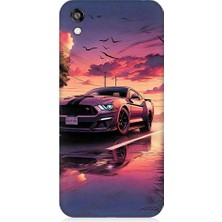 Teknomeg Huawei Honor 8s Uyumlu Pembe Gün Batımı  Desenli Silikon Kılıf