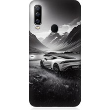 Teknomeg General Mobile GM20 Pro Uyumlu Dağ Yolunda Araba  Desenli Silikon Kılıf