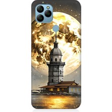 Teknomeg General Mobile GM21 Uyumlu Kız Kulesi  Desenli Silikon Kılıf