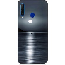 Teknomeg Huawei Honor 20 Lite Uyumlu Ay Işığı  Desenli Silikon Kılıf