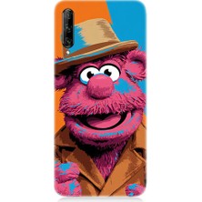 Teknomeg Huawei P Smart Pro Uyumlu Pembe Kukla  Desenli Silikon Kılıf