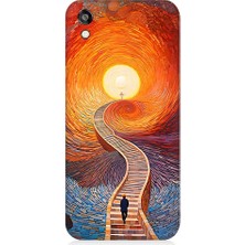 Teknomeg Huawei Honor 8s Uyumlu Işıklı Yol  Desenli Silikon Kılıf