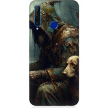 Teknomeg Huawei Honor 20 Lite Uyumlu Hüzünlü Adam  Desenli Silikon Kılıf