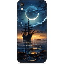 Teknomeg Huawei Honor 8s Uyumlu Gece Gemi  Desenli Silikon Kılıf