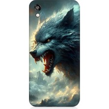 Teknomeg Huawei Honor 8s Uyumlu Kurt ve Sis  Desenli Silikon Kılıf