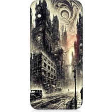 Teknomeg Huawei Honor 8s Uyumlu Gotik Şehir  Desenli Silikon Kılıf
