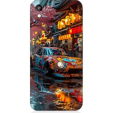 Teknomeg Huawei Honor 8s Uyumlu Renkli Araba  Desenli Silikon Kılıf