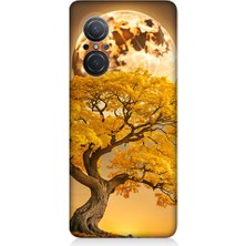 Teknomeg Huawei Nova 9 Se Uyumlu Altın Ağaç  Desenli Silikon Kılıf